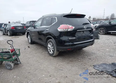 2015 Nissan Rogue Sv from USA, damaged, VIN KNMAT2MV0FP537612